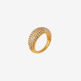 Czech Diamond Titanium Steel Ring - Trendsi - Flyclothing LLC