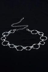 Alloy Chain Circle Shape Belt - Trendsi - Flyclothing LLC