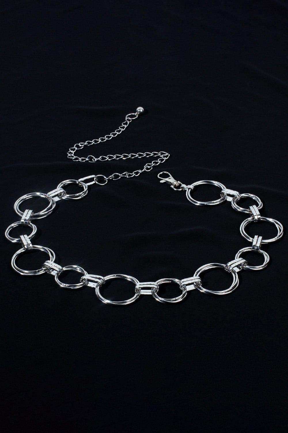 Alloy Chain Circle Shape Belt - Trendsi - Flyclothing LLC