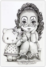 Mouse Lopez Baby Payasa 12 x 18 Art Print - Mouse Lopez - Flyclothing LLC