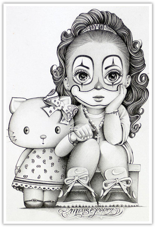 Mouse Lopez Baby Payasa 12 x 18 Art Print - Mouse Lopez
