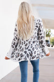 Printed Long Sleeve Cardigan - Trendsi