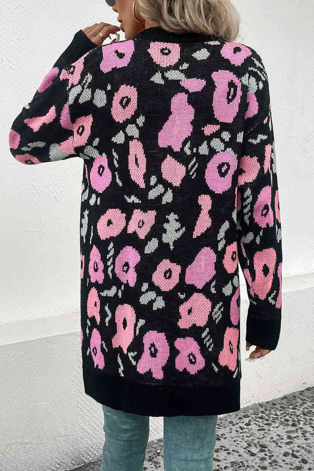Open Front Longline Cardigan - Trendsi - Flyclothing LLC