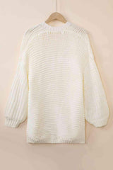 Open Front Longline Cardigan - Trendsi - Flyclothing LLC