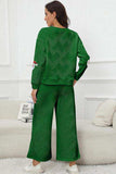 Santa Sequin Round Neck Top and Pants Set - Trendsi - Flyclothing LLC