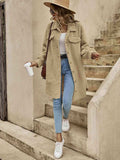Collared Button Down Coat - Trendsi - Flyclothing LLC
