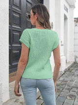 Cable-knit V-Neck Sweater Vest - Trendsi - Flyclothing LLC