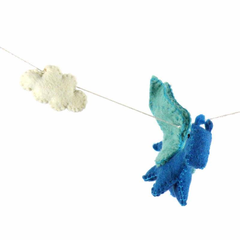 Felt Dragon Garland - Primary Colors - Global Groove - Flyclothing LLC