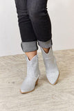 East Lion Corp Rhinestone Ankle Cowboy Boots - Trendsi