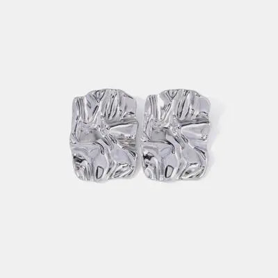 Geometric Stainless Steel Gold-Plated Earrings - Trendsi - Flyclothing LLC