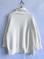 Turtleneck Long Sleeve Sweater - Trendsi