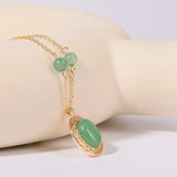 Copper Natural Crystal Pendant Necklace - Trendsi - Flyclothing LLC