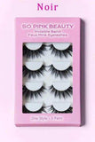 SO PINK BEAUTY Faux Mink Eyelashes 5 Pairs - Trendsi - Flyclothing LLC