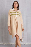 Half Button Handkerchief Hem Dress - Trendsi - Flyclothing LLC