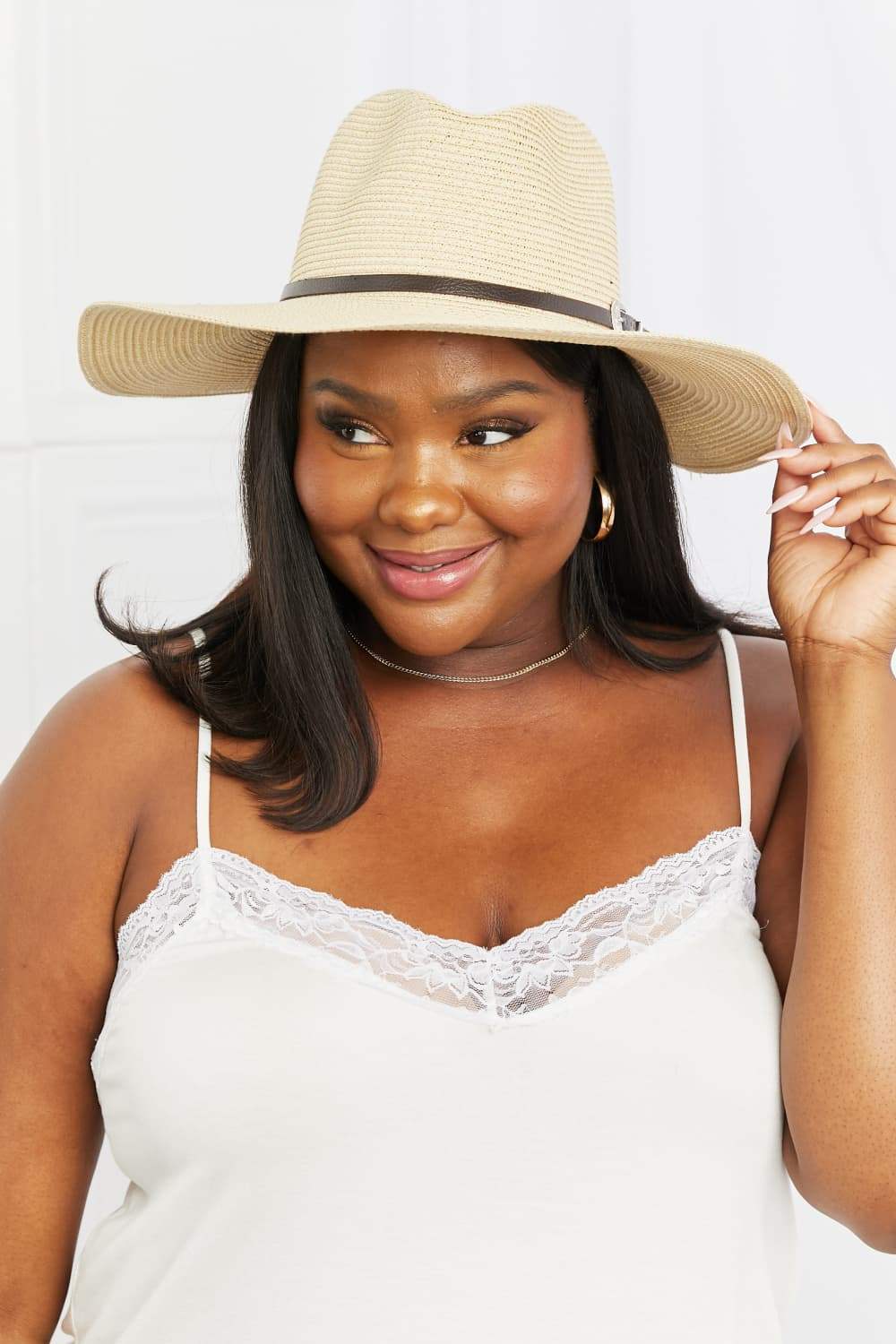Fame Boho Summer Straw Fedora Hat - Trendsi - Flyclothing LLC