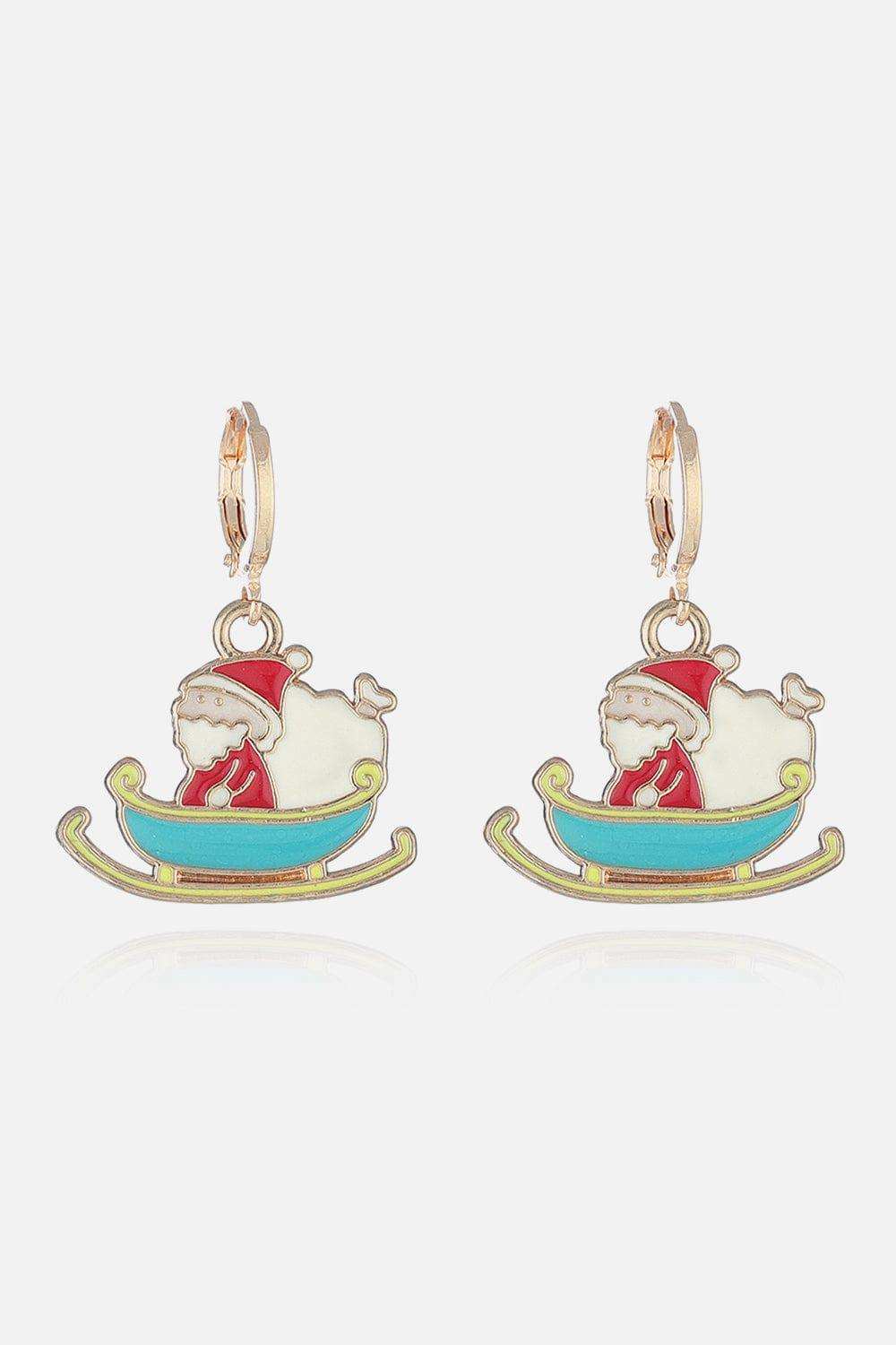 Christmas Theme Alloy Earrings - Trendsi - Flyclothing LLC