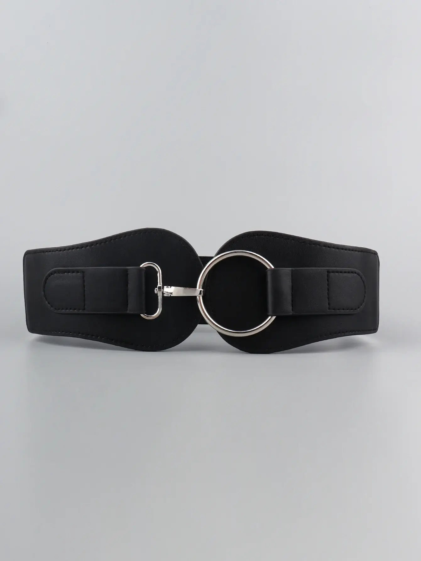 PU Elastic Wide Belt - Trendsi - Flyclothing LLC