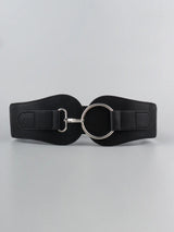 PU Elastic Wide Belt - Trendsi - Flyclothing LLC