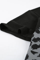 Leopard Print Color Block Short Sleeve T-Shirt - Trendsi - Flyclothing LLC