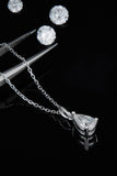1 Carat Moissanite 925 Sterling Silver Necklace - Trendsi