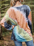 Printed Round Neck Long Sleeve T-Shirt - Trendsi