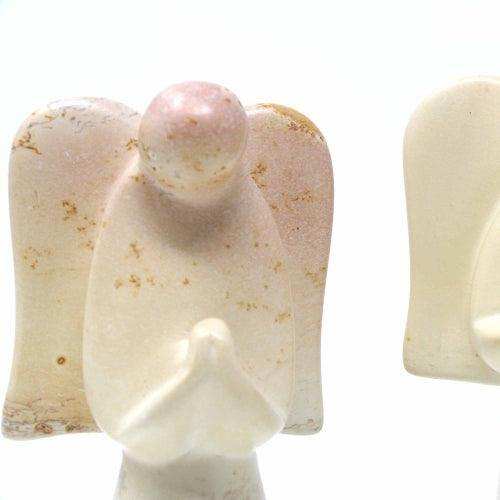 Soapstone Angel Sculpture, Natural Stone - SMOLArt - Flyclothing LLC