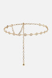 Rhinestone Decor Zinc Alloy Belt - Trendsi - Flyclothing LLC