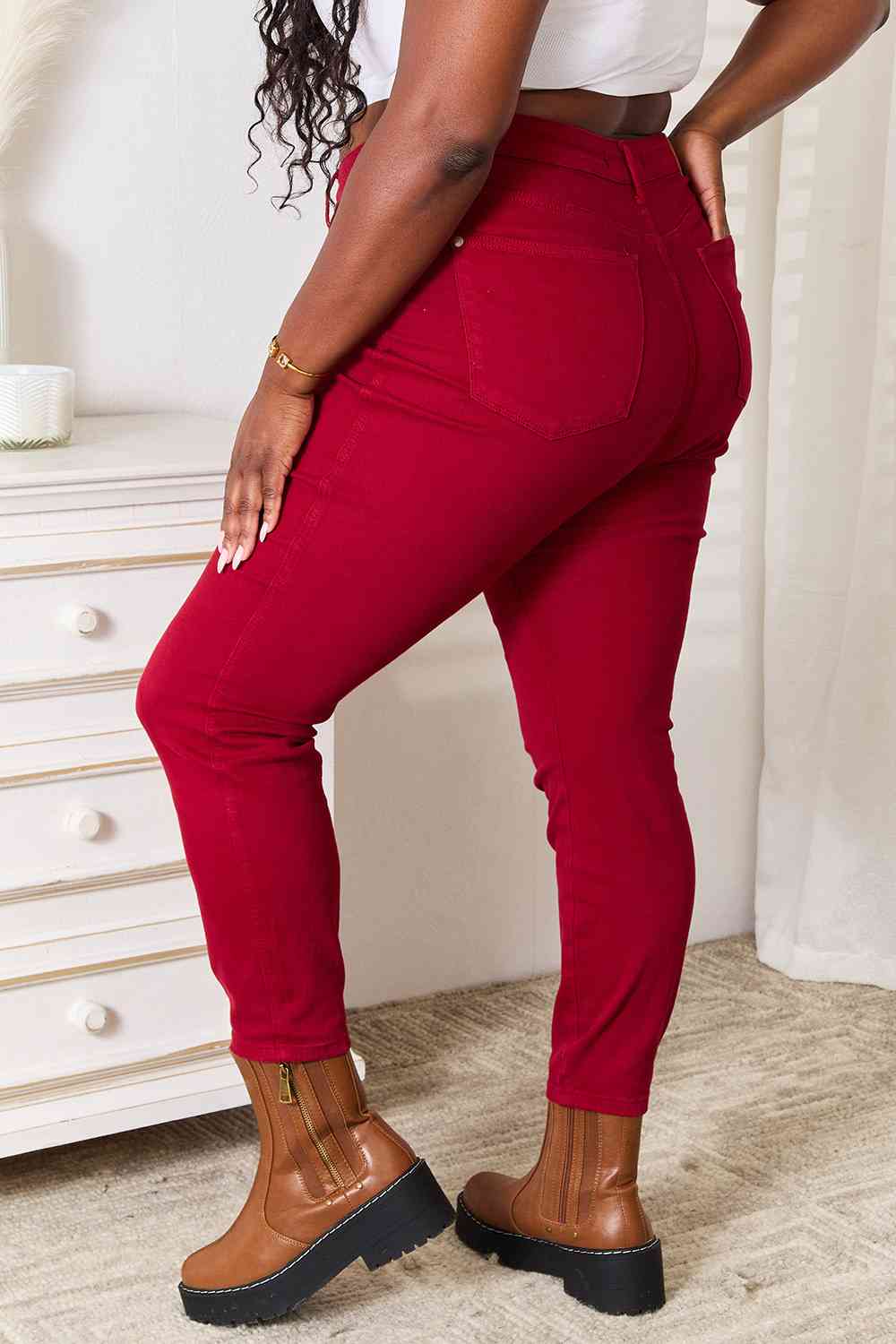 Judy Blue Full Size High Waist Tummy Control Skinny Jeans - Trendsi - Flyclothing LLC