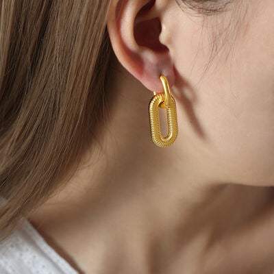 Titanium steel Dangle Earrings - Trendsi - Flyclothing LLC