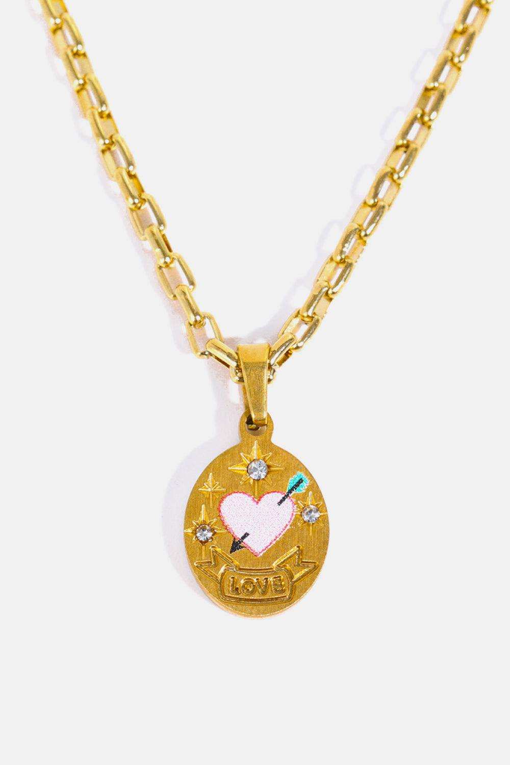 Stainless Steel 18K Gold-Plated Necklace - Trendsi - Flyclothing LLC