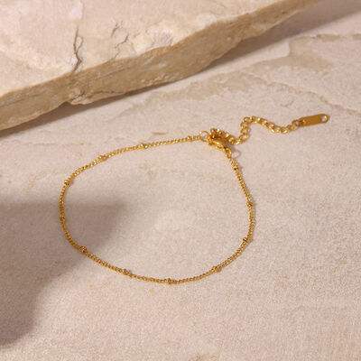 Stainless Steel Bead Anklet - Trendsi - Flyclothing LLC