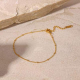Stainless Steel Bead Anklet - Trendsi - Flyclothing LLC