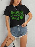 HAPPY ST. PATRICK'S DAY Short Sleeve T-Shirt - Trendsi - Flyclothing LLC