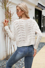 Open Front Cuffed Cropped Cardigan - Trendsi - Flyclothing LLC