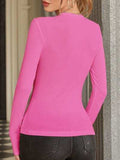 Surplice Long Sleeve T-Shirt - Trendsi - Flyclothing LLC
