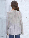 Openwork V-Neck Sweater - Trendsi - Flyclothing LLC