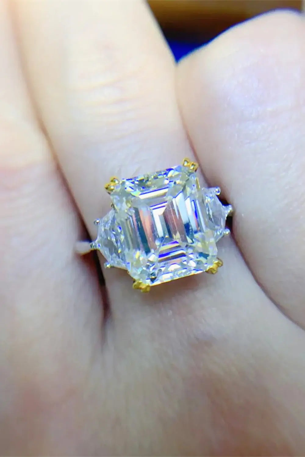 5 Carat Moissanite 925 Sterling Silver Ring - Trendsi - Flyclothing LLC