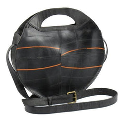 Recycled Rubber Round Shoulder Bag - Beaurer Creations