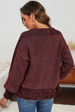Waffle-knit Pocketed Open Front Cardigan - Trendsi - Flyclothing LLC