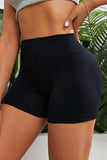 Slim Fit High Waistband Active Shorts - Trendsi - Flyclothing LLC