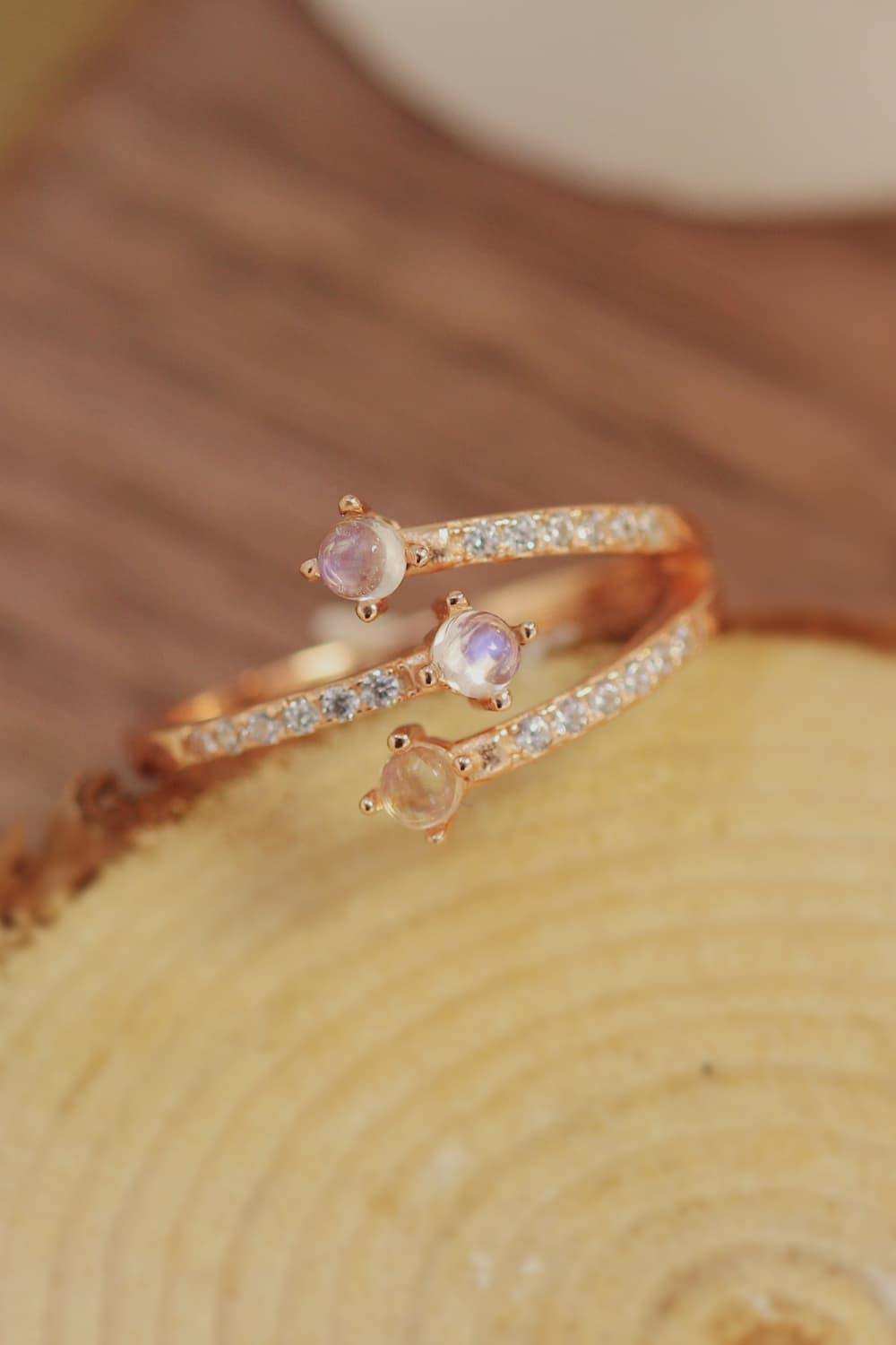 High Quality Natural Moonstone 925 Sterling Silver Ring - Trendsi - Flyclothing LLC