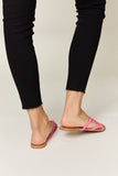 WILD DIVA Crisscross PU Leather Open Toe Sandals - Flyclothing LLC