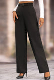 Long Loose Fit Straight Pants - Trendsi
