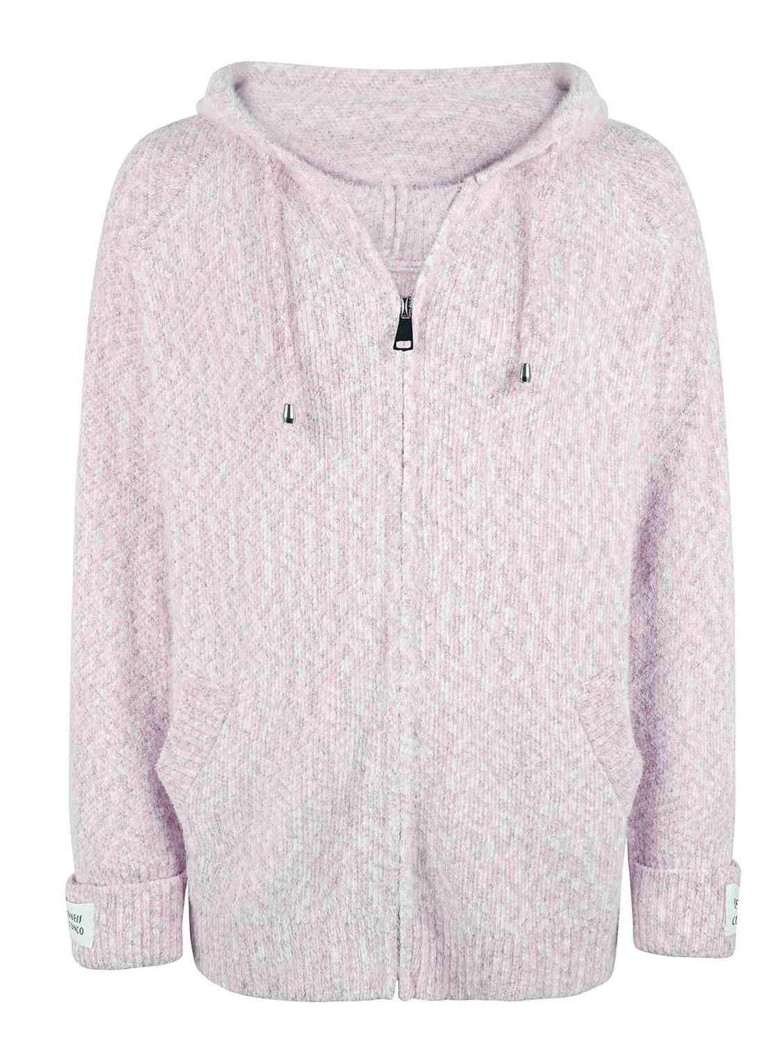 Zip-Up Hooded Sweater - Trendsi - Flyclothing LLC