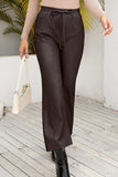 Drawstring Wide Leg Long Pants - Trendsi - Flyclothing LLC