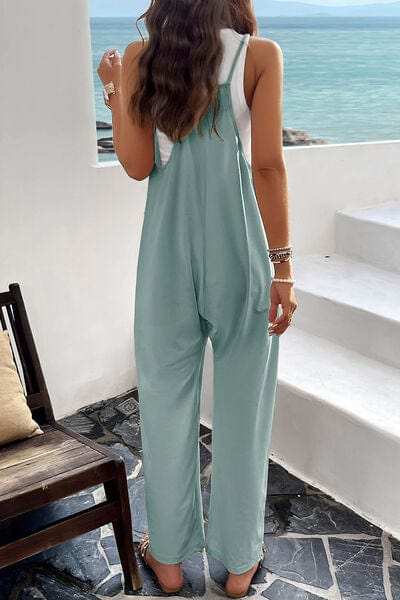 Pocketed Spaghetti Strap Overalls - Trendsi - Flyclothing LLC