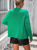Open Front Long Sleeve Cardigan - Trendsi