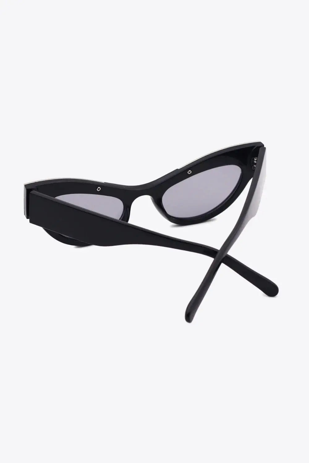 UV400 Rhinestone Trim Cat-Eye Sunglasses - Trendsi - Flyclothing LLC