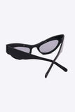 UV400 Rhinestone Trim Cat-Eye Sunglasses - Trendsi - Flyclothing LLC