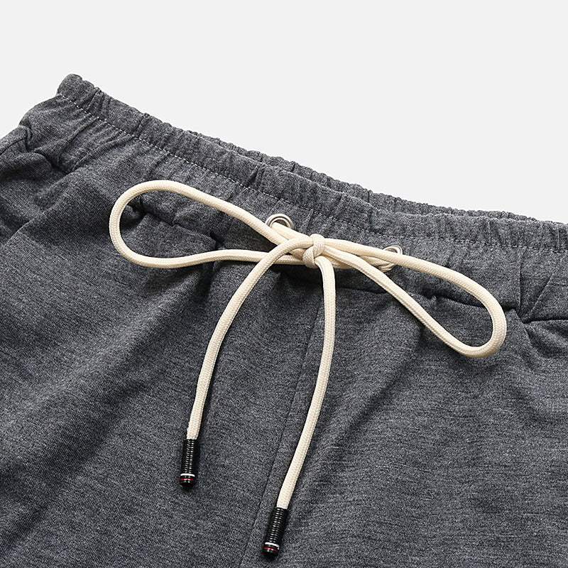 Mens Drawstring Waist Three-Piece Shorts Set - Trendsi - Flyclothing LLC